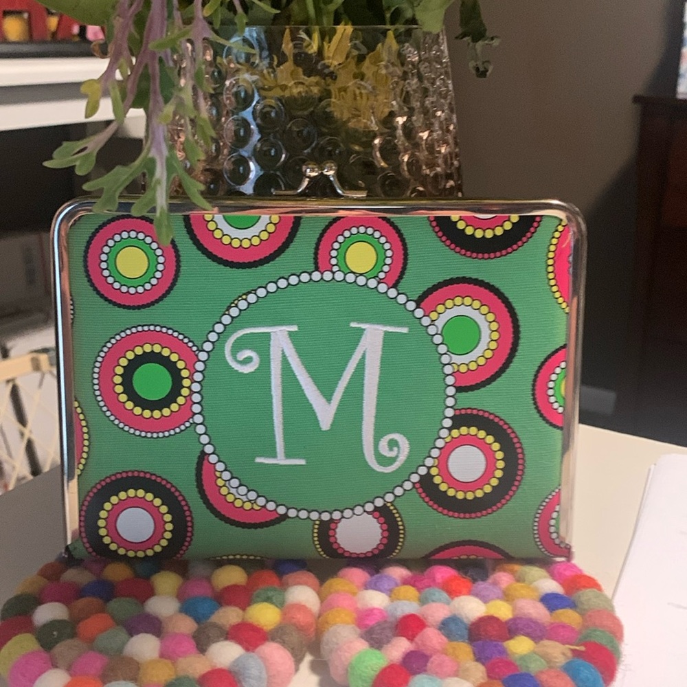 Main Street Collection Initial “M” small purse photo album,12 pages..NWOT